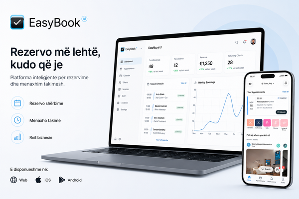 Rezervo më lehtë, kudo që je me EasyBook AI